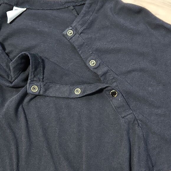 🐞Old Navy Black Snap Front Dolman Sleeve Top Maternity Small - Picture 5 of 11